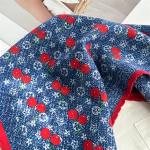 MaraSilk Pure Mulberry Silk-Wool Scarf - Diamond MS813