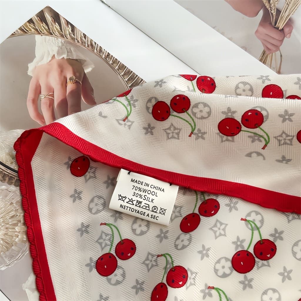 MaraSilk Pure Mulberry Silk-Wool Scarf - Diamond MS813