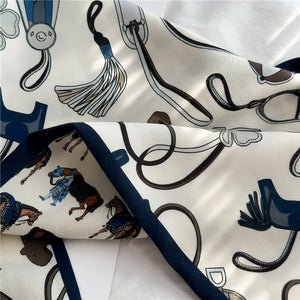 MaraSilk Pure Mulberry Silk-Wool Scarf - Ribbon MS814