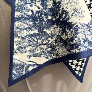 MaraSilk Pure Mulberry Silk-Wool Scarf - Ribbon MS814