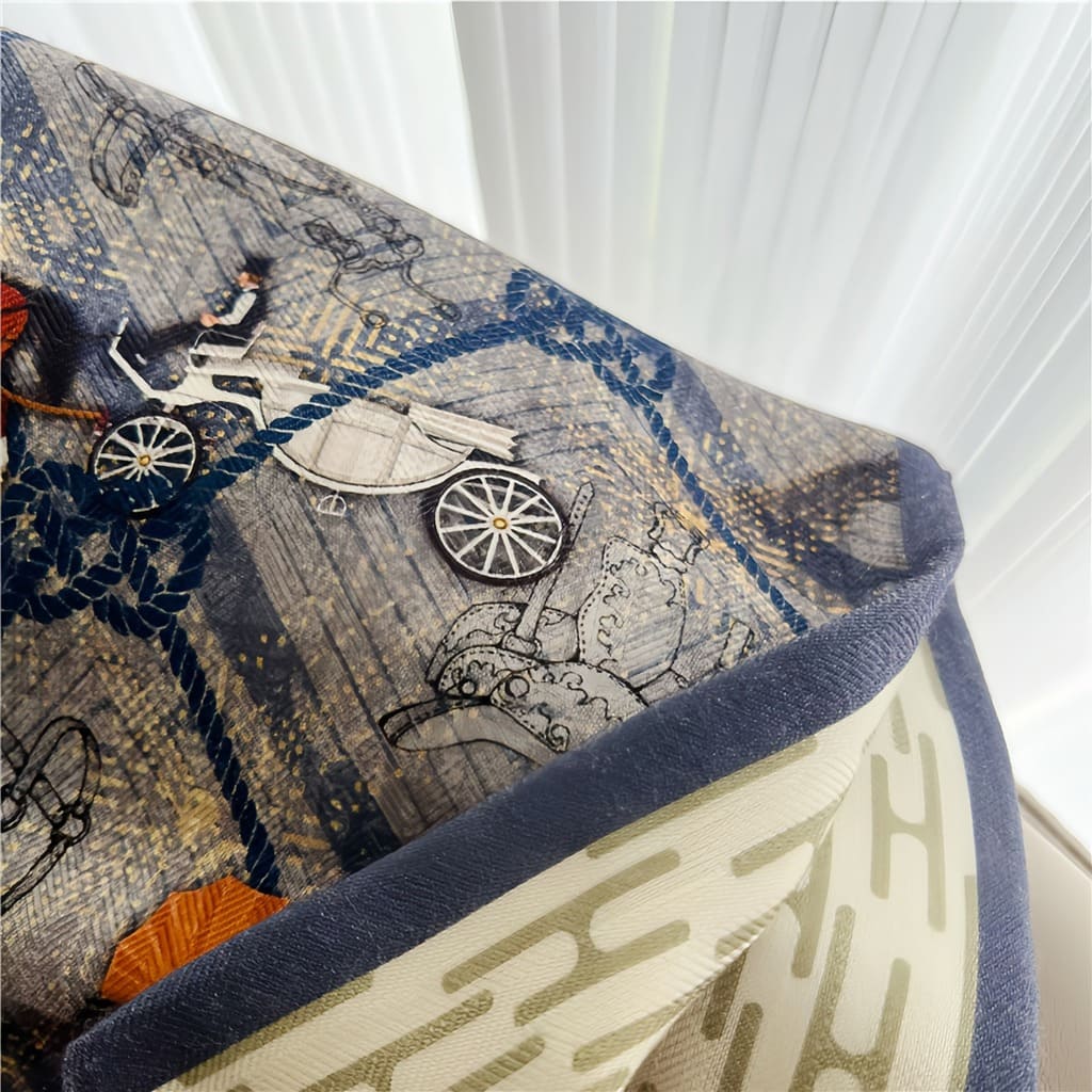 MaraSilk Pure Mulberry Silk-Wool Scarf - Ribbon MS814