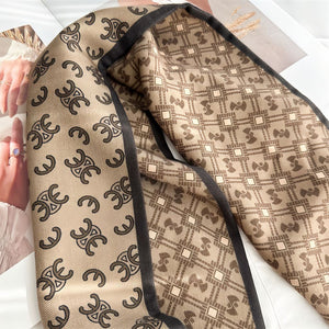 MaraSilk Pure Mulberry Silk-Wool Scarf - Ribbon MS814