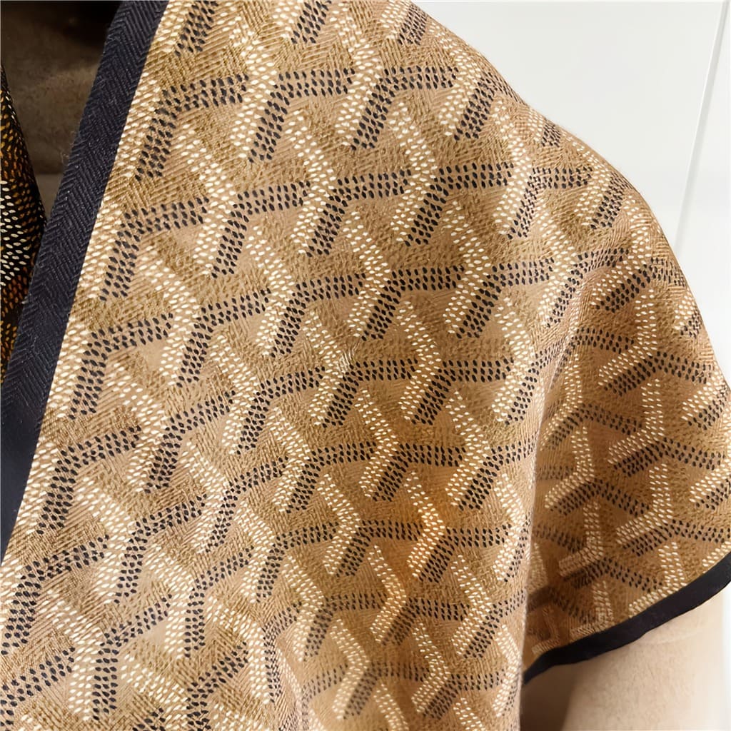 MaraSilk Pure Mulberry Silk-Wool Scarf - Ribbon MS814