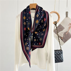 MaraSilk Pure Mulberry Silk-Wool Scarf - Ribbon MS815