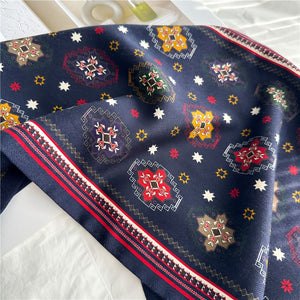 MaraSilk Pure Mulberry Silk-Wool Scarf - Ribbon MS815