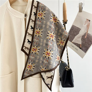 MaraSilk Pure Mulberry Silk-Wool Scarf - Ribbon MS815