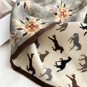 MaraSilk Pure Mulberry Silk-Wool Scarf - Ribbon MS815