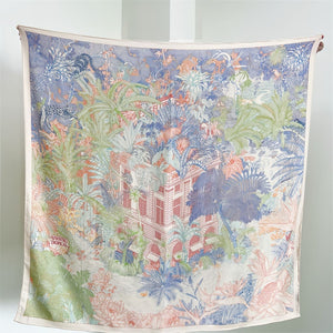 MaraSilk Pure Mulberry Silk-Wool Scarf - Square MS825