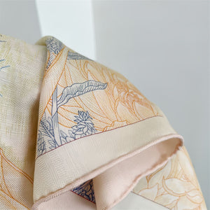 MaraSilk Pure Mulberry Silk-Wool Scarf - Square MS825