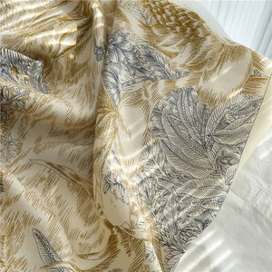 MaraSilk Pure Mulberry Silk-Wool Scarf - Square MS825