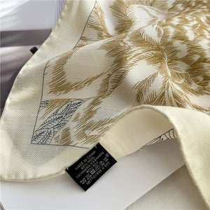 MaraSilk Pure Mulberry Silk-Wool Scarf - Square MS825