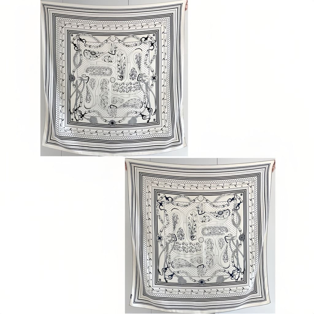 MaraSilk Pure Mulberry Silk-Wool Scarf - Square MS825