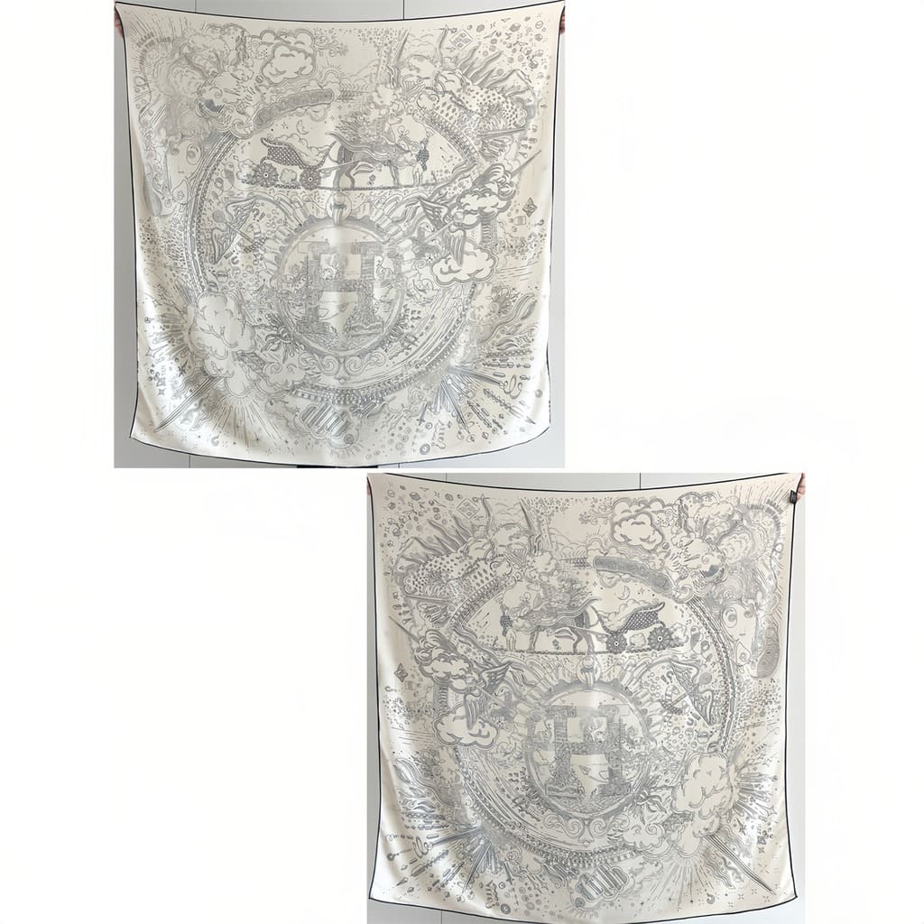 MaraSilk Pure Mulberry Silk-Wool Scarf - Square MS825