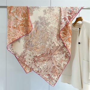 MaraSilk Pure Mulberry Silk-Wool Scarf - Square MS825 51" x 51" MS82506