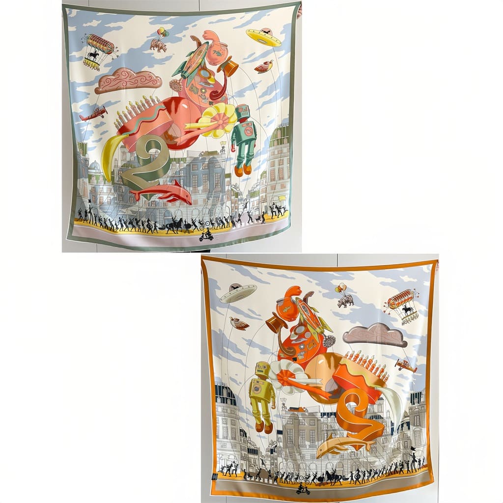 MaraSilk Pure Mulberry Silk-Wool Scarf - Square MS825