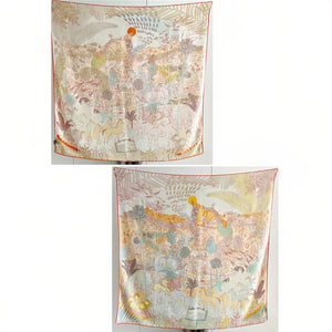 MaraSilk Pure Mulberry Silk-Wool Scarf - Square MS825