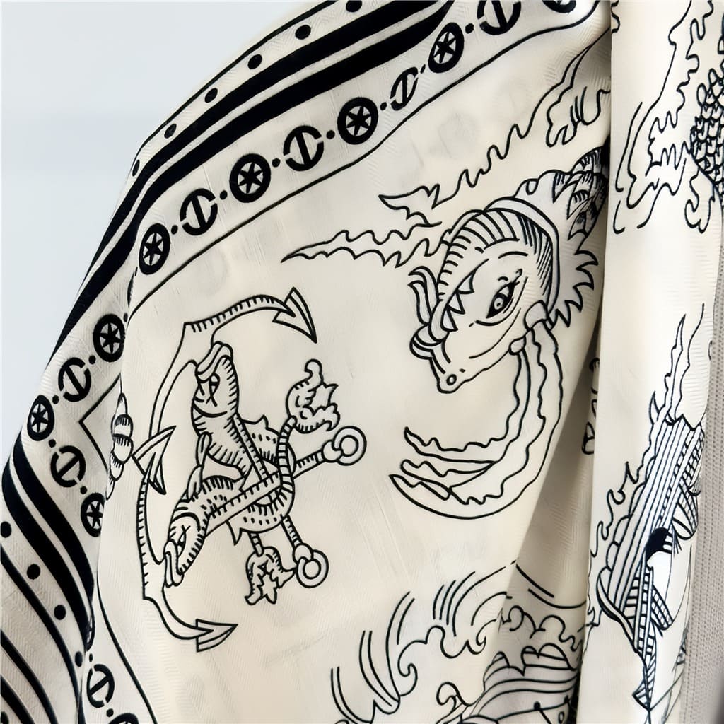 MaraSilk Pure Mulberry Silk-Wool Scarf - Square MS827