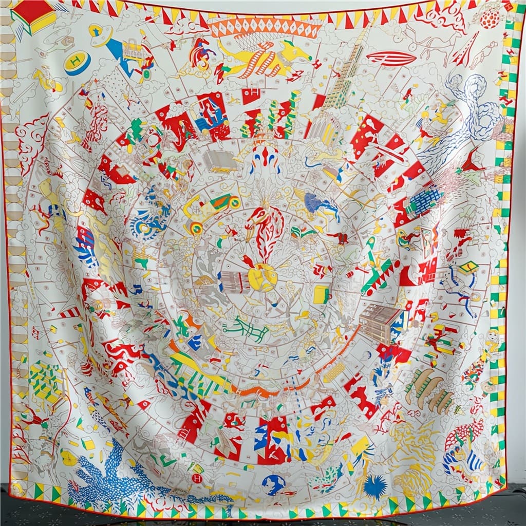 MaraSilk Pure Mulberry Silk-Wool Scarf - Square MS827