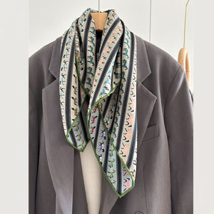 MaraSilk Pure Mulberry Silk-Wool Scarf - Square MS828