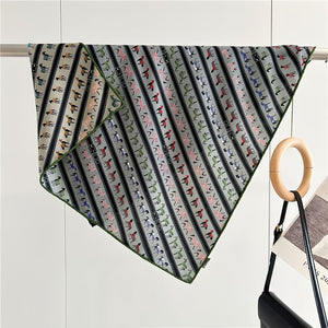 MaraSilk Pure Mulberry Silk-Wool Scarf - Square MS828