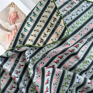 MaraSilk Pure Mulberry Silk-Wool Scarf - Square MS828