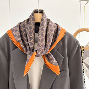 MaraSilk Pure Mulberry Silk-Wool Scarf - Square MS828