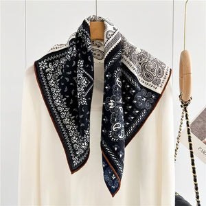 MaraSilk Pure Mulberry Silk-Wool Scarf - Square MS828