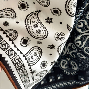 MaraSilk Pure Mulberry Silk-Wool Scarf - Square MS828