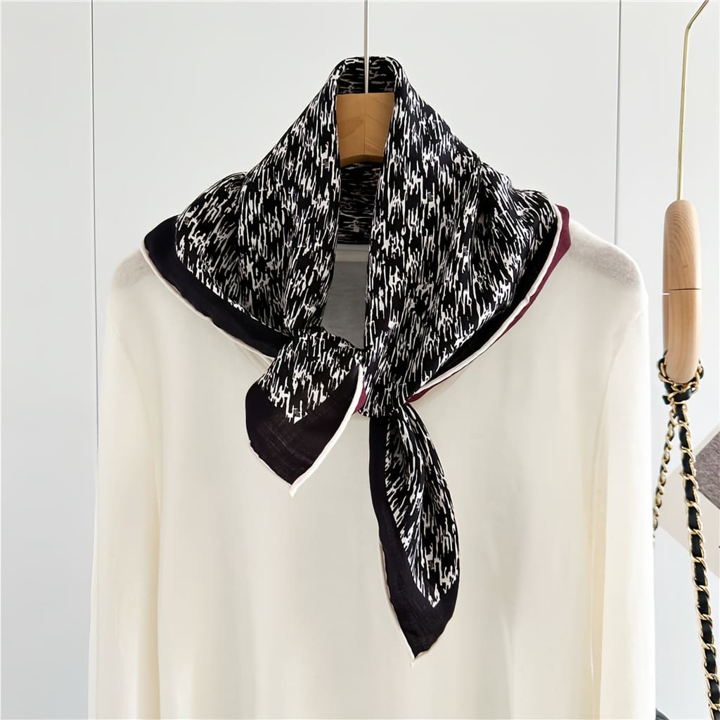MaraSilk Pure Mulberry Silk-Wool Scarf - Square MS828