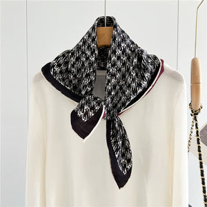 MaraSilk Pure Mulberry Silk-Wool Scarf - Square MS828