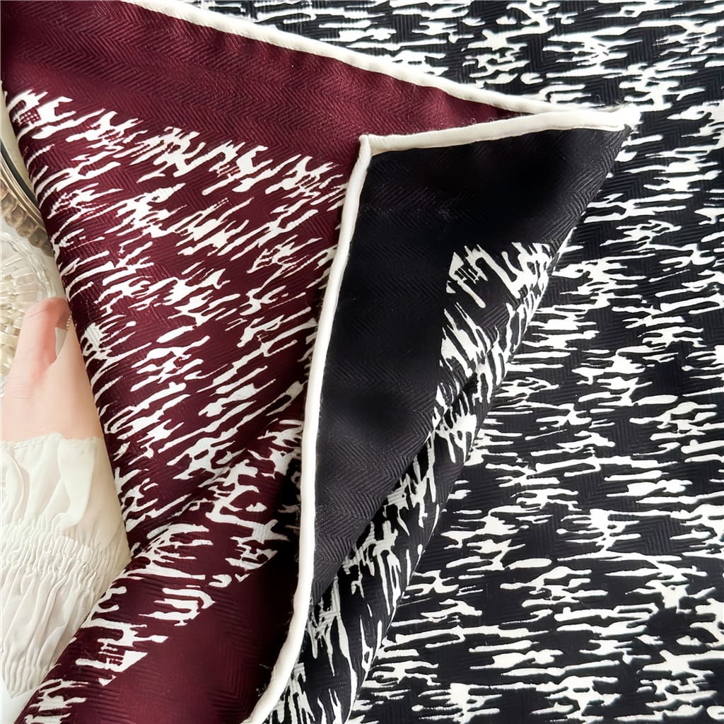 MaraSilk Pure Mulberry Silk-Wool Scarf - Square MS828