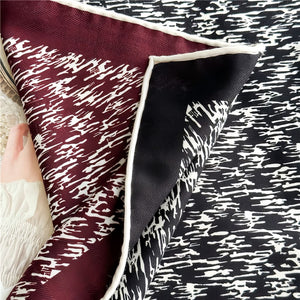 MaraSilk Pure Mulberry Silk-Wool Scarf - Square MS828