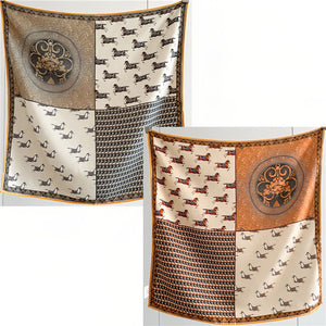 MaraSilk Pure Mulberry Silk-Wool Scarf - Square MS828 25" x 25" MS82806