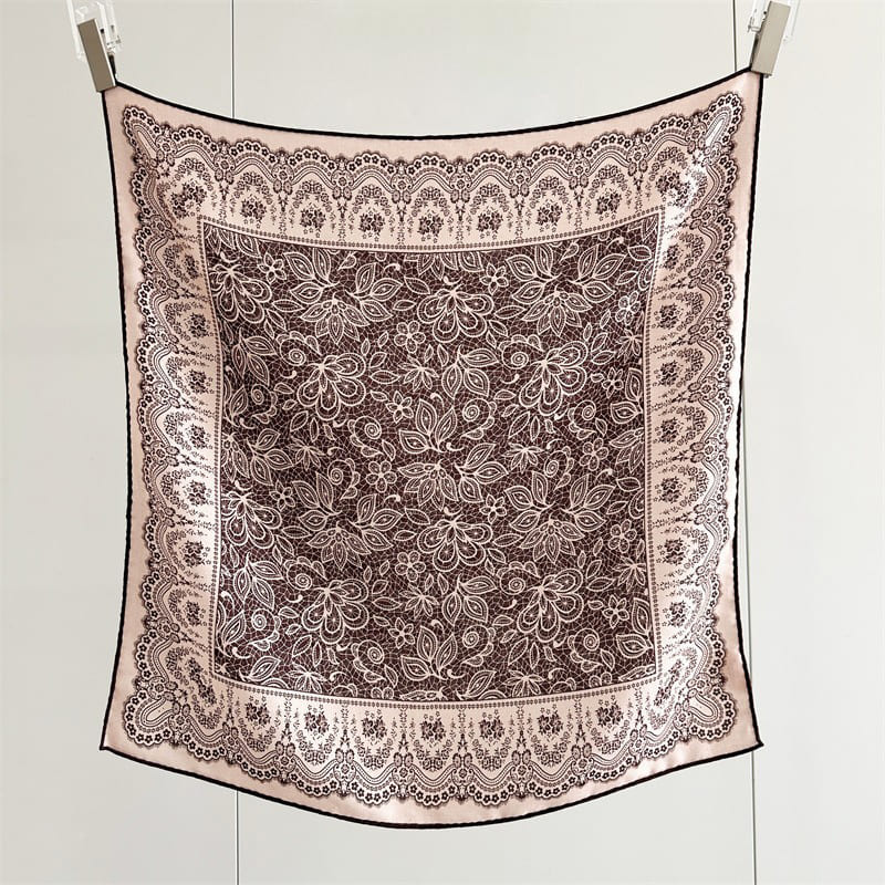 MaraSilk Pure Mulberry Silk-Wool Scarf - Square MS851 25" x 25" MS85103