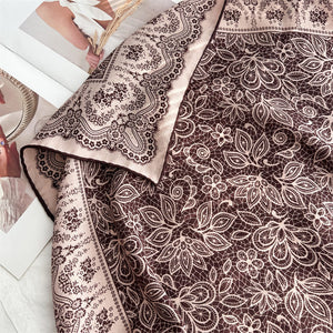 MaraSilk Pure Mulberry Silk-Wool Scarf - Square MS851