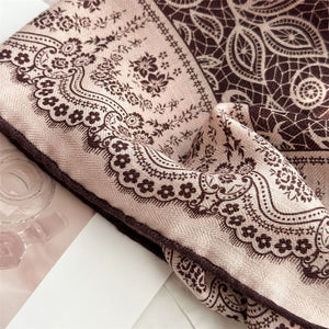 MaraSilk Pure Mulberry Silk-Wool Scarf - Square MS851