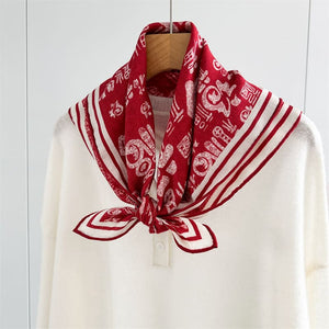MaraSilk Pure Mulberry Silk-Wool Scarf - Square MS851