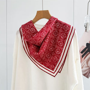 MaraSilk Pure Mulberry Silk-Wool Scarf - Square MS851