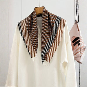 MaraSilk Pure Mulberry Silk-Wool Scarf - Square MS851
