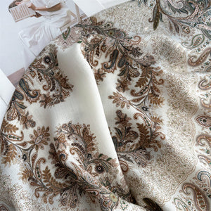 MaraSilk Pure Mulberry Silk-Wool Scarf - Square MS851