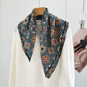 MaraSilk Pure Mulberry Silk-Wool Scarf - Square MS895