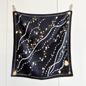 MaraSilk Pure Mulberry Silk-Wool Scarf - Square MS897 25" x 25" MS89701