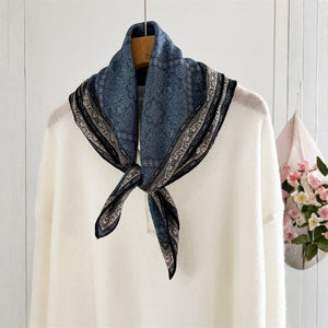 MaraSilk Pure Mulberry Silk-Wool Scarf - Square MS897