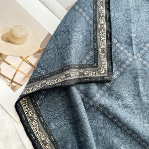 MaraSilk Pure Mulberry Silk-Wool Scarf - Square MS897