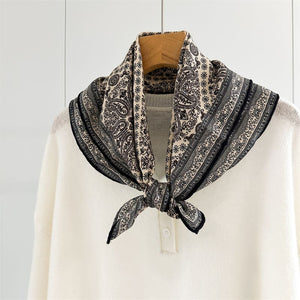 MaraSilk Pure Mulberry Silk-Wool Scarf - Square MS897