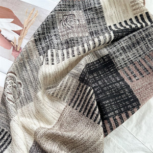 MaraSilk Pure Mulberry Silk-Wool Scarf - Square MS899