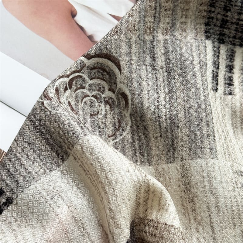 MaraSilk Pure Mulberry Silk-Wool Scarf - Square MS899