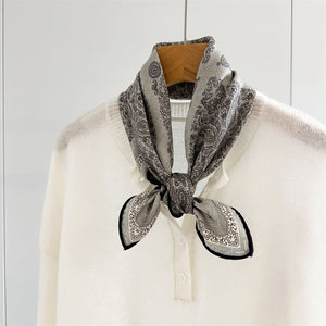 MaraSilk Pure Mulberry Silk-Wool Scarf - Square MS900