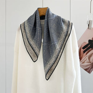 MaraSilk Pure Mulberry Silk-Wool Scarf - Square MS900