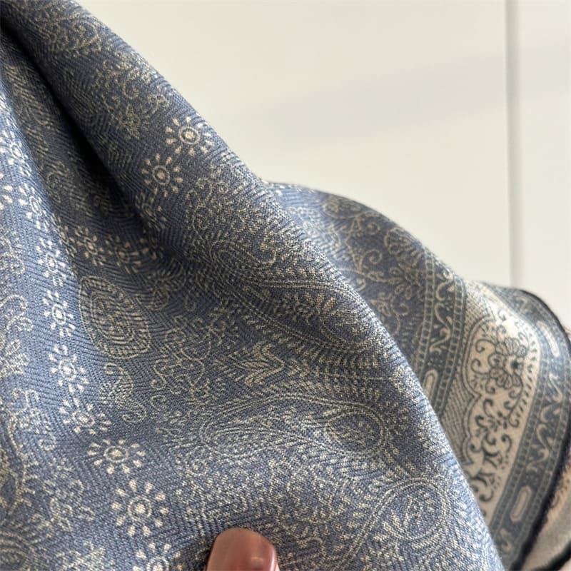 MaraSilk Pure Mulberry Silk-Wool Scarf - Square MS900